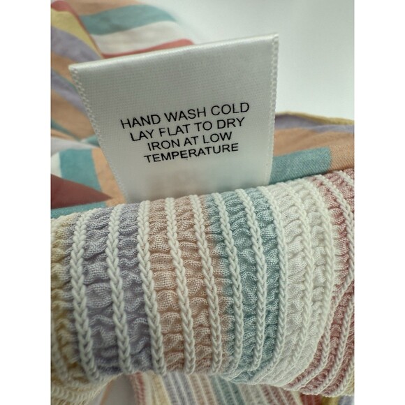 Beach Riot Bandeau With Matching Striped Tank Size SMALL Easy Wear Excellent C - Picture 10 of 10